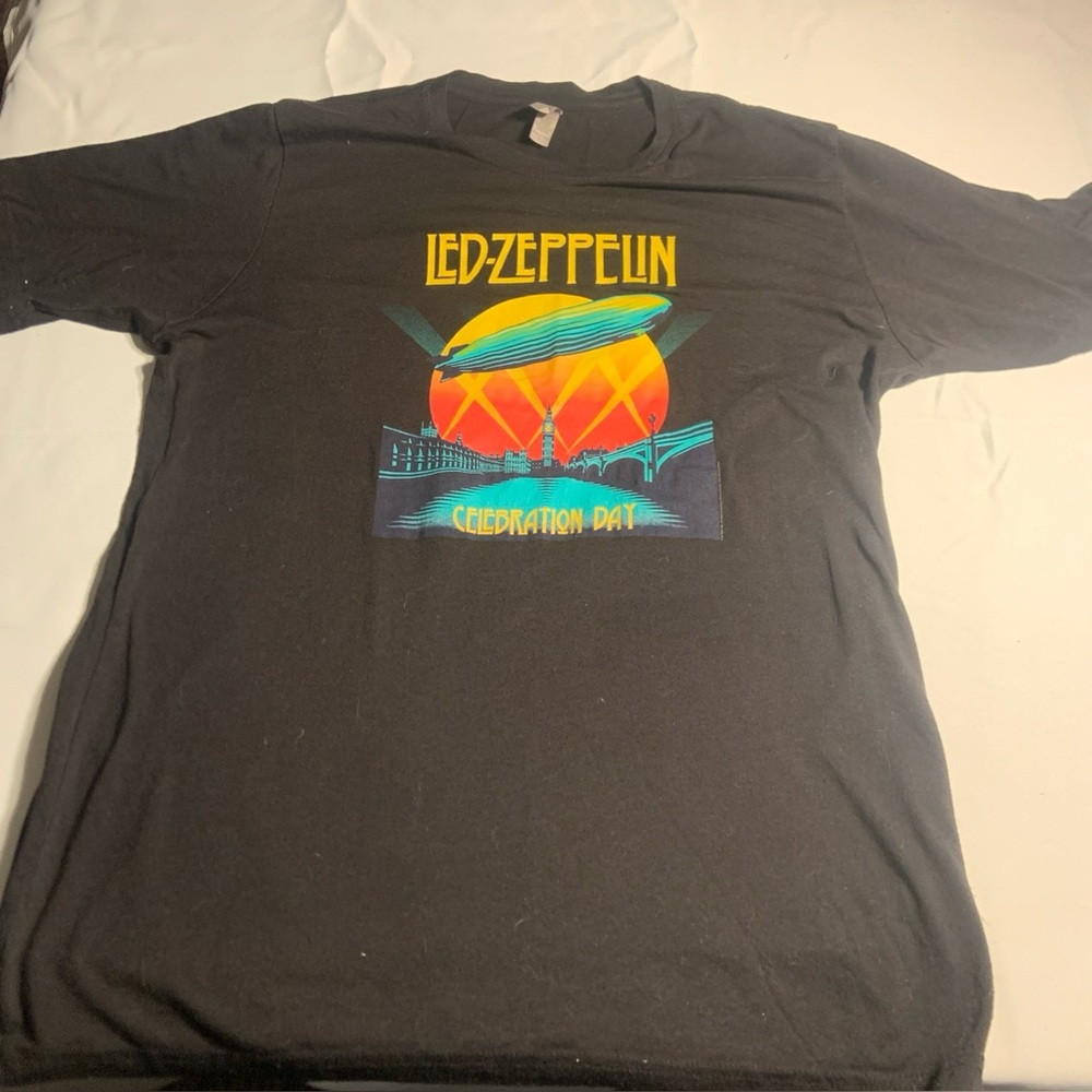 Next Level Black Led Zeppelin Graphic Tee